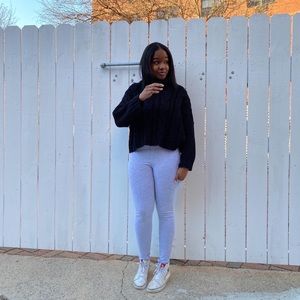 Turtle Neck Cropped Sweater